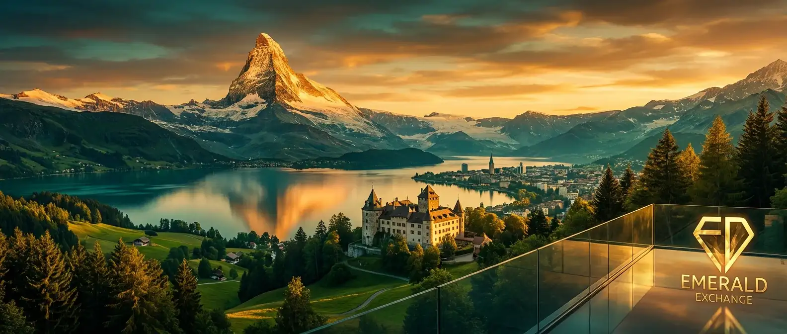 نمایی از سوئیس برای خدمات انتقال پول به سوئیس