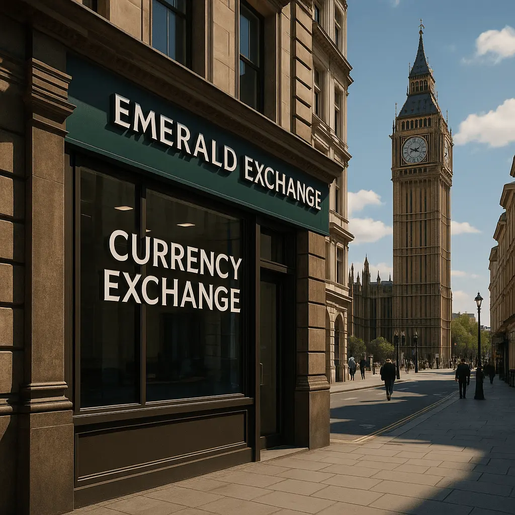انتقال پول و حواله پوند بریتانیا به انگلیس با Emerald Exchange